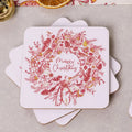 Victoria Eggs - Christmas Wreath Set of 4 Coasters