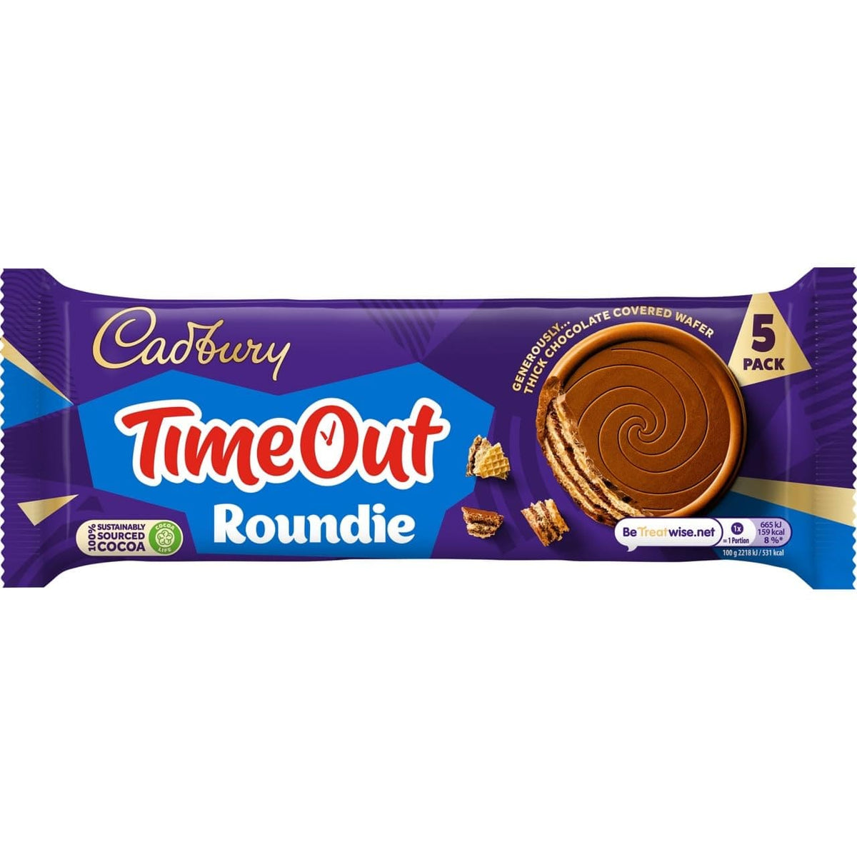 Cadbury Timeout Roundies 5 Pack 150g