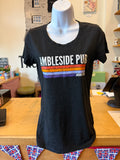 The Ambleside Women's Striped Tee - Black