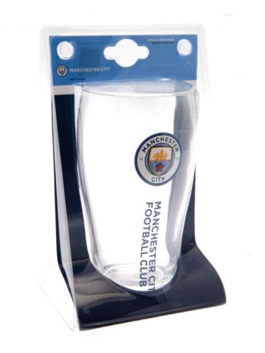 Manchester City Wordmark Tulip Pint Glass