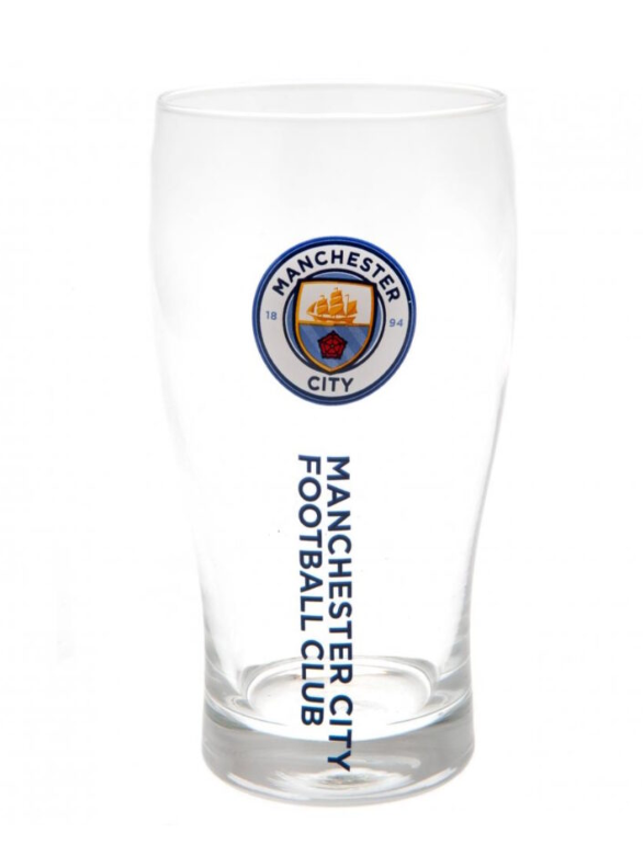 Manchester City Wordmark Tulip Pint Glass