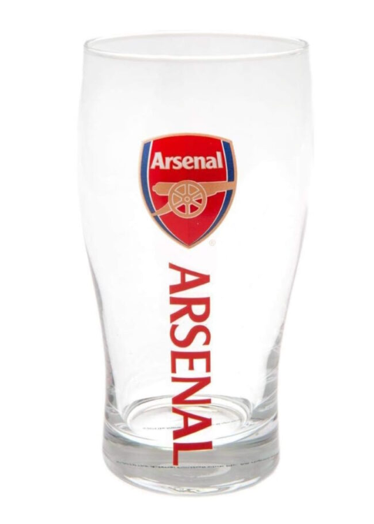 Arsenal Wordmark Tulip Pint Glass