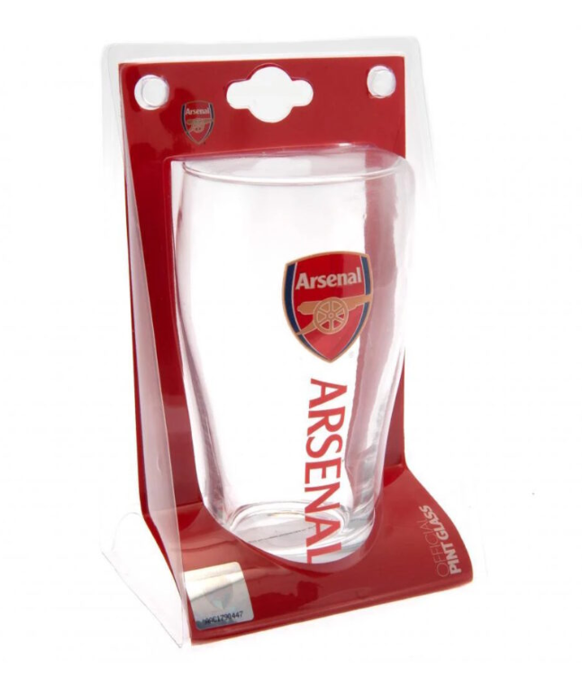 Arsenal Wordmark Tulip Pint Glass