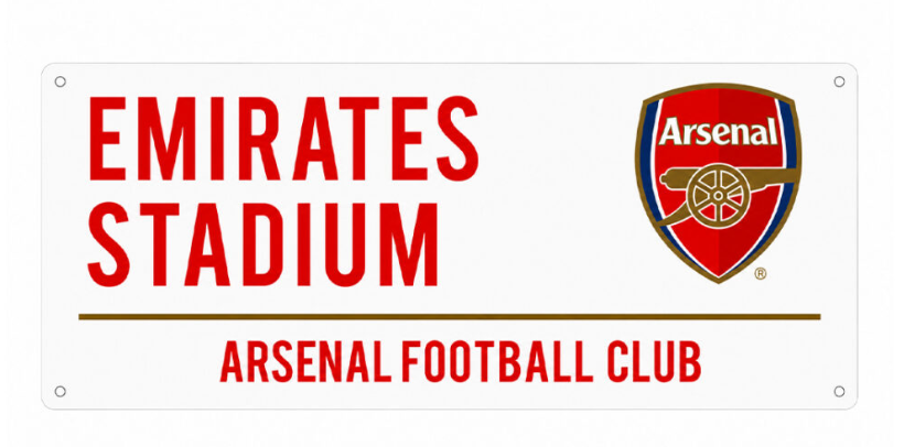 Arsenal White Street Sign