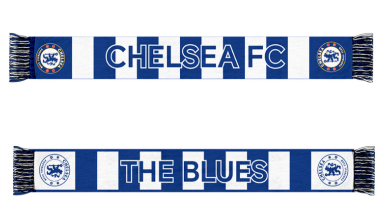 Chelsea Blue Double-Sided Scarf