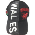 Wales Black 3D Hat
