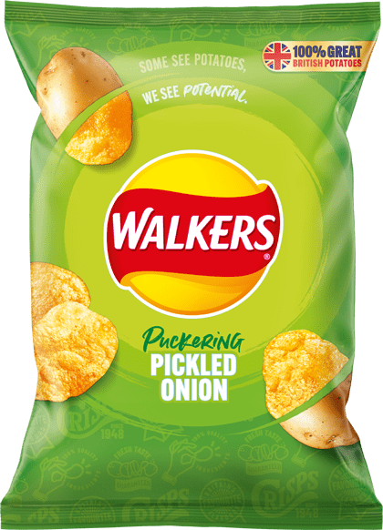 Walkers Pickled Onion Crisps 45g